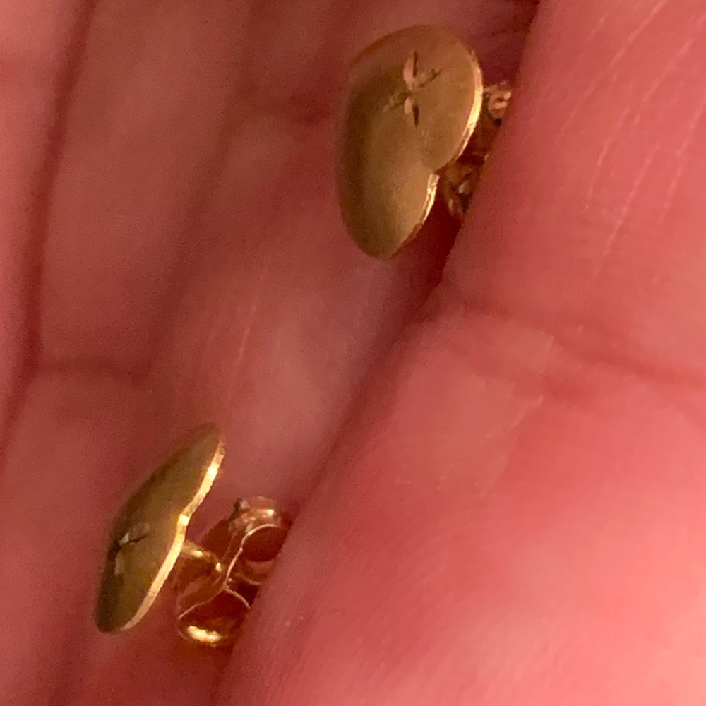 14k Solid Gold Stud - image 3